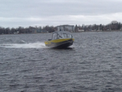 on water boat